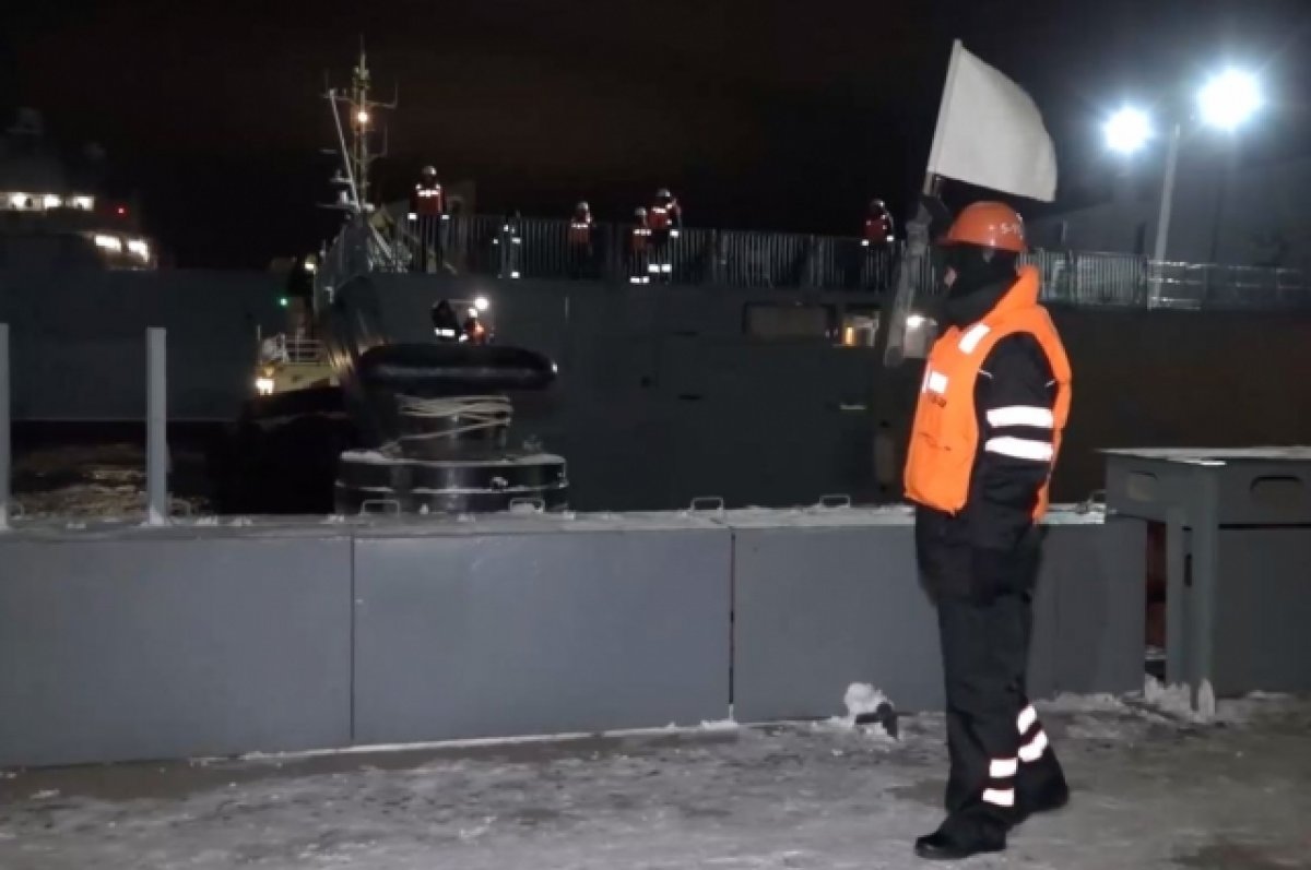 Минобороны РФ показало выход фрегата «Адмирал Горшков» из базы