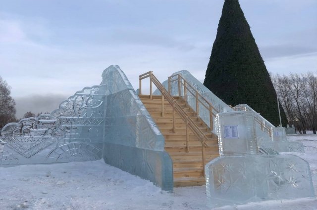 Ледовые горки на острове Татышев 9 января закроют на техническое обслуживание.