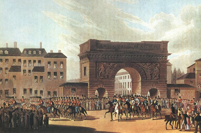 Русская армия входит в Париж, 1814 г.