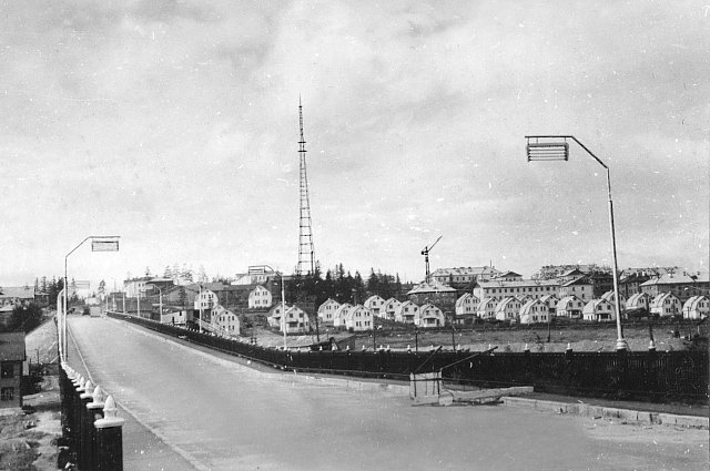 Новый мост и новый микрорайон Перевалки. 1961 год. 
