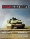 Обложка зимнего номера журнала Army History за 2021 год. Фото на обложке: «Основной боевой танк M1A1 Abrams ставит дымовую завесу во время операции «Буря в пустыне». 