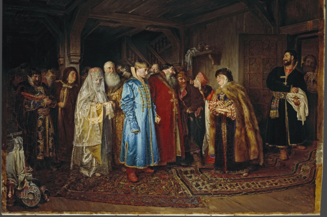 Клавдий Лебедев, Боярская свадьба, 1883.
