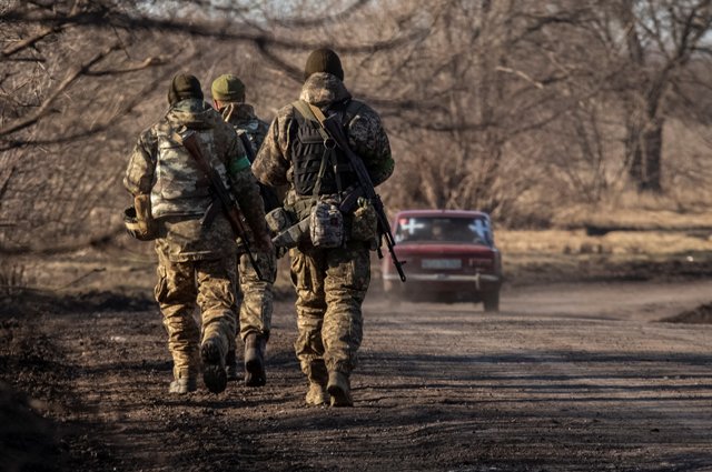 Украинские военные.