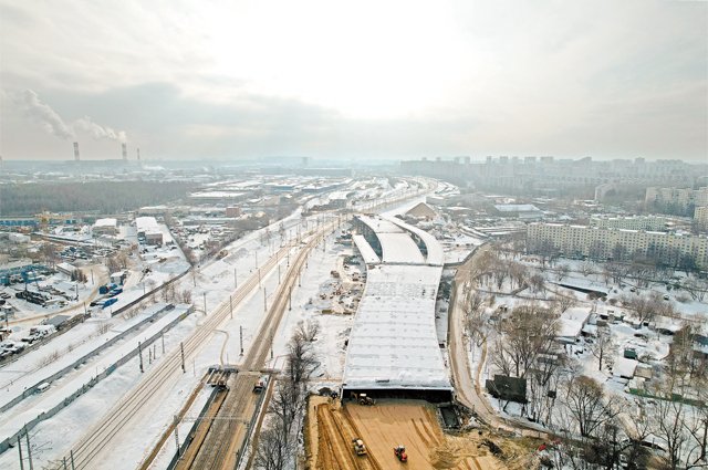 Участок Московского скоростного диаметра от ул. Маршала Шестопалова до Павелецкого направления МЖД.