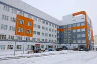 Общая площадь здания новой поликлиники – более 15 тыс. кв. м. 