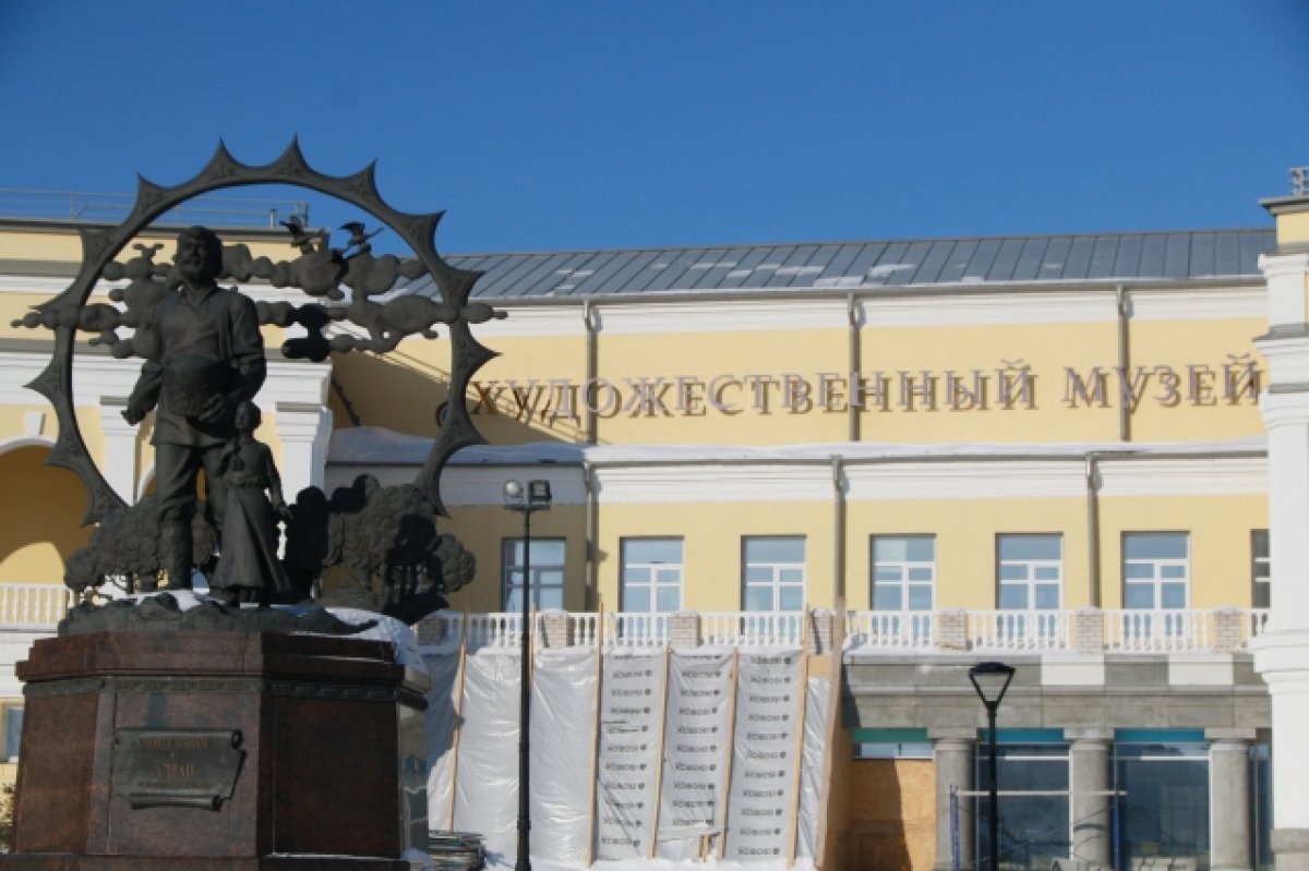 Реконструкция музея в центре Барнаула отстает от графика на 6-8 месяцев