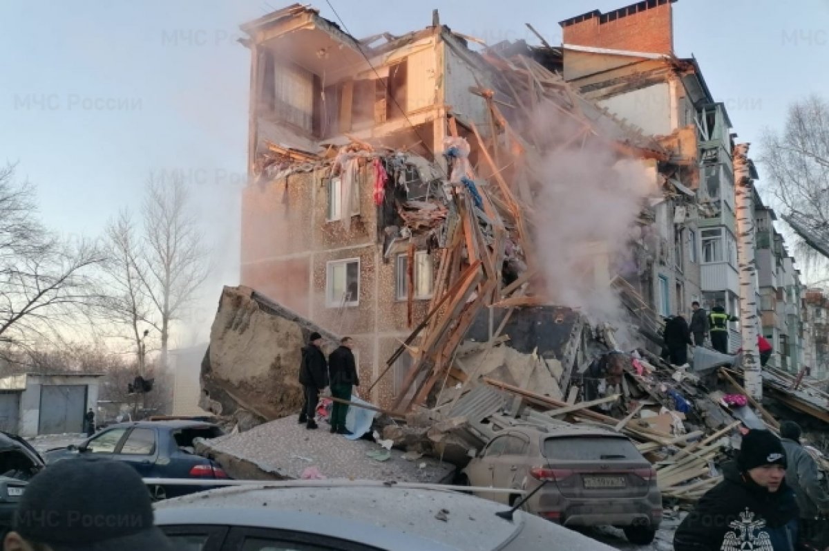 В Ефремове завершили разбор завалов после обрушения подъезда дома