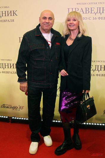Продюсер Иосиф Пригожин с женой певицей  Валерией.