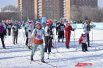 На дистанции лыжного забега выходили целыми семьями и большими коллективами