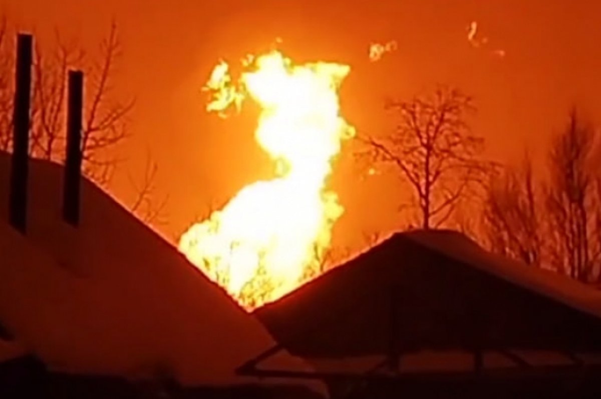 В Ярославской области на резервной ветке газопровода произошел пожар