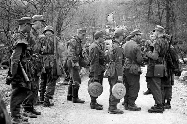Солдаты дивизии «Эдельвейс», 1943—44 гг.