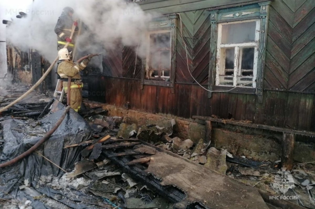 В брянском селе Степок на пожаре дома погибла 53-летняя женщина