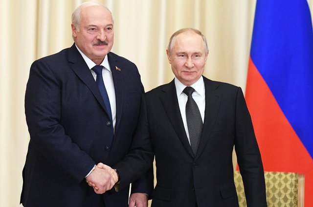 Президент Белоруссии Александр Лукашенко и президент РФ Владимир Путин.