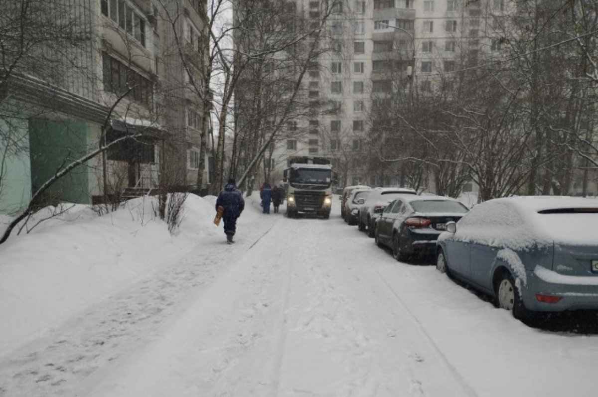 В Москве мусоровоз задавил женщину
