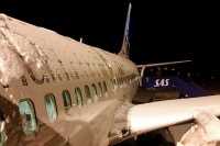 В аэропорту Оренбурга из-за снегопада задержали вылет пяти самолетов.