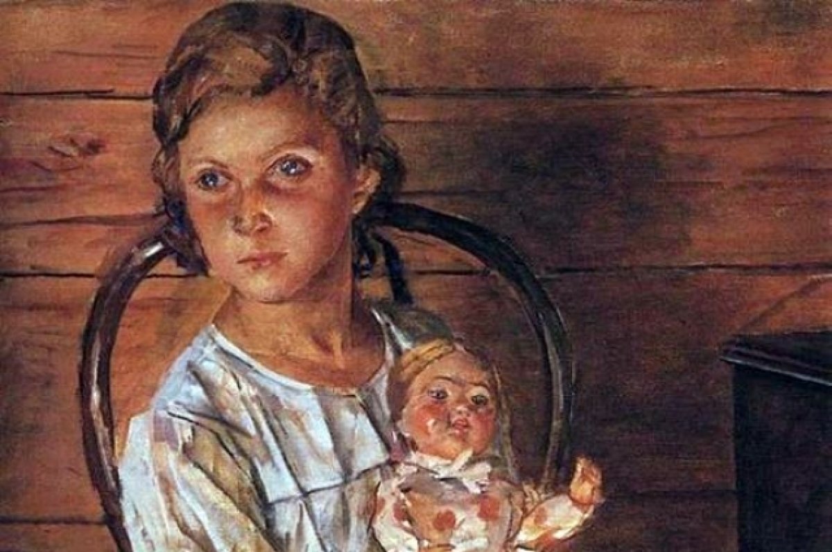 Носов кукла 1. Картина девочка с куклой Петрова-Водкина.