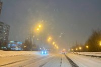 Из-за снега и бокового порывистого ветра в городе ввели временное ограничение скоростного режима 