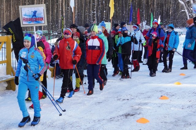 Из 20 территорий Кузбасса приехали на соревнования юные лыжники.