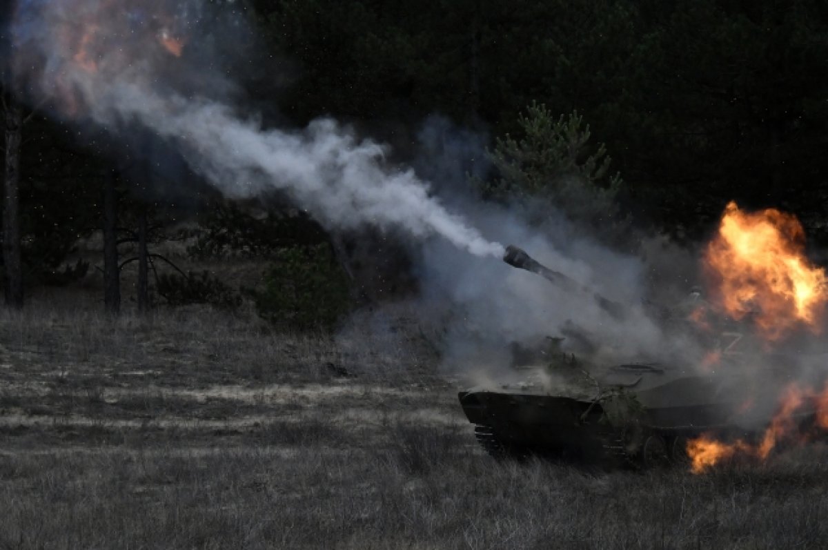 Российские военные с помощью САУ Гвоздика уничтожили огневую позицию ВСУ