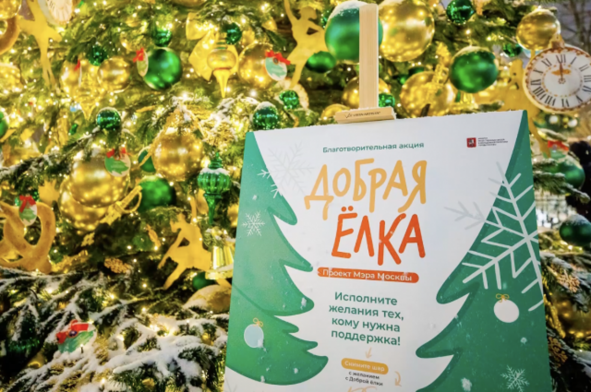 Собянин: москвичи исполнили более 1000 желаний по акции Добрая елка