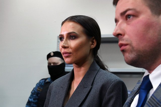 Блогер Валерия Чекалина, известная как Лерчек (Lerchek), в зале заседаний Савеловского суда Москвы.