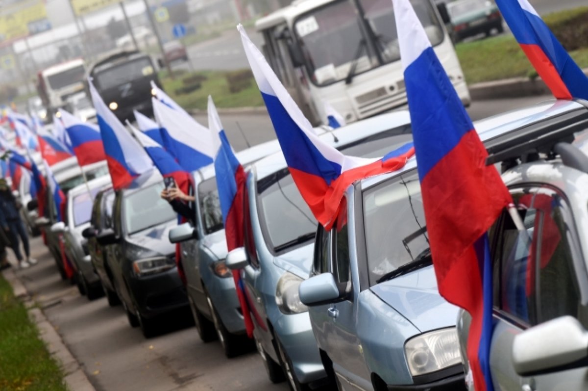 В Симферополе стартовал автомотопробег в честь возвращения Крыма