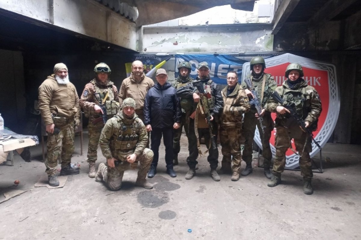 Кириенко встретился с бойцами батальона Спарта в ДНР
