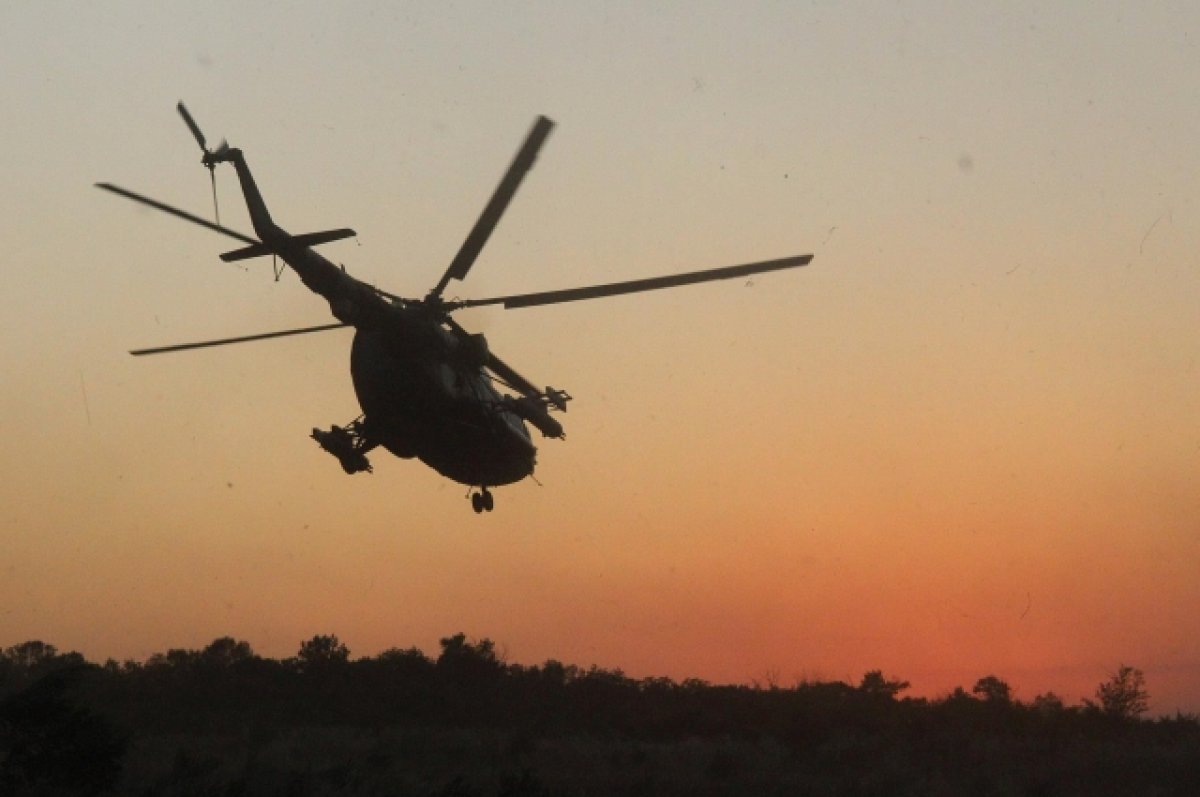 В Харьковской области ВКС РФ сбили украинский вертолет Ми-8