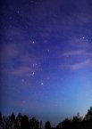 Созвездие Ориона и комплекс туманностей в созвездии Ориона. Снято на фотоаппарат на выезде за город со студентами СибГУ. Снято с разными объективами в разном масштабе.