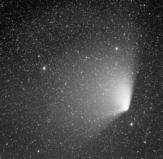 Комета Panstarrs 3. Снято на фотографическом телескопе в обсерватории СибГУ.