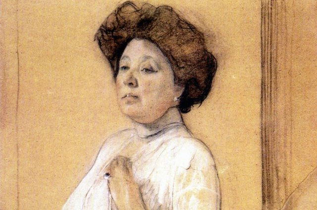 Портрет Надежды Ламановой, художник Валентин Серов, 1911 г.
