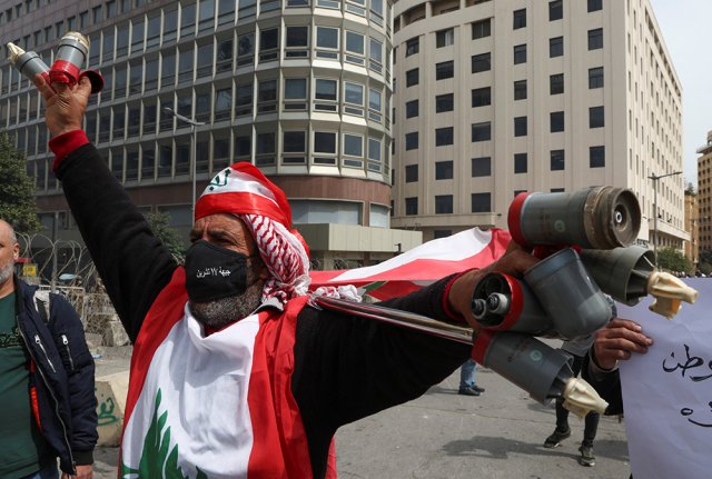 В Бейруте прошла массовая акция протеста