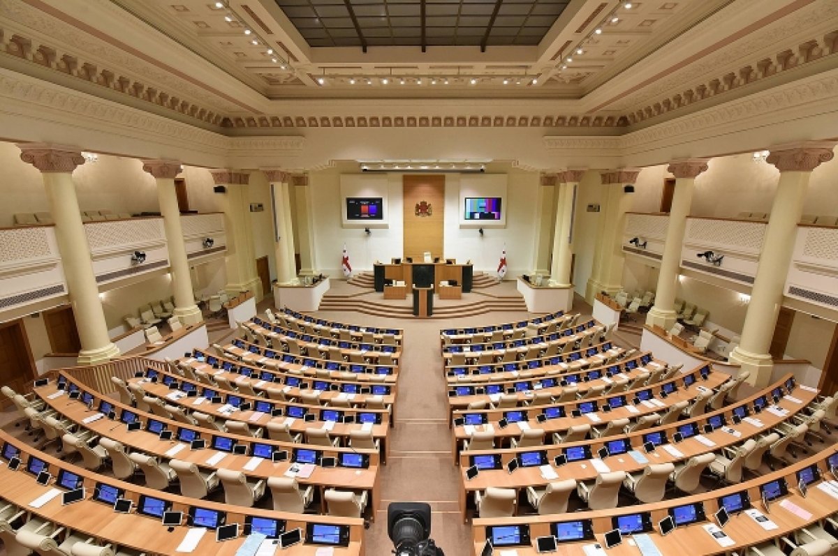 Грузинские депутаты устроили в парламенте драку с микрофонами