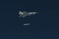 Пуск ракет «Кинжал» в рамках учений сил стратегического сдерживания «Гром-2022».