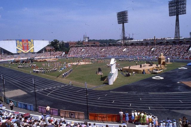 Празднование 300-летия Иркутска на стадионе «Труд», 1961 год.