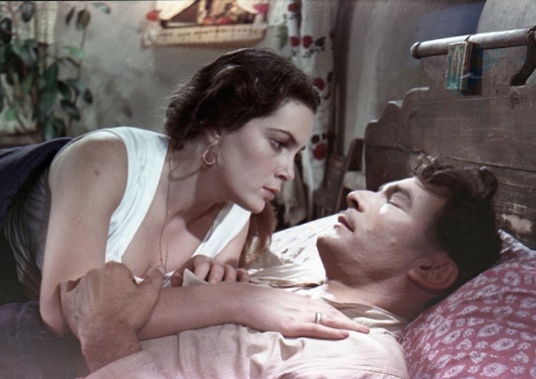 Кадр их фильма «Тихий Дон». 1957 год.