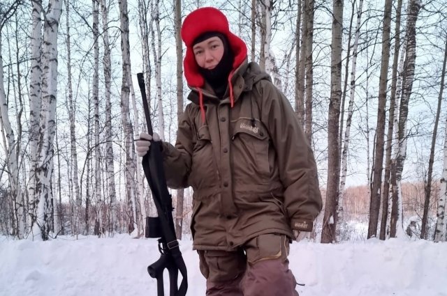В охотничьем сообществе Людмила - единственная женщина. 