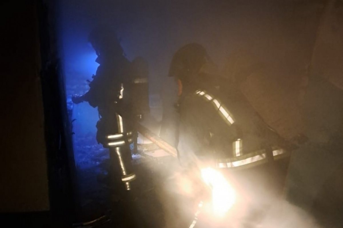 10 человек эвакуировали в Барнауле во время ночного пожара