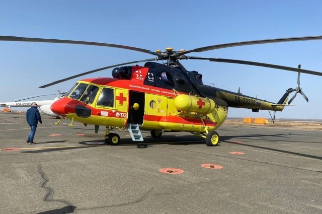 Пострадавшего в аварии вертолётом доставили в Оренбург 