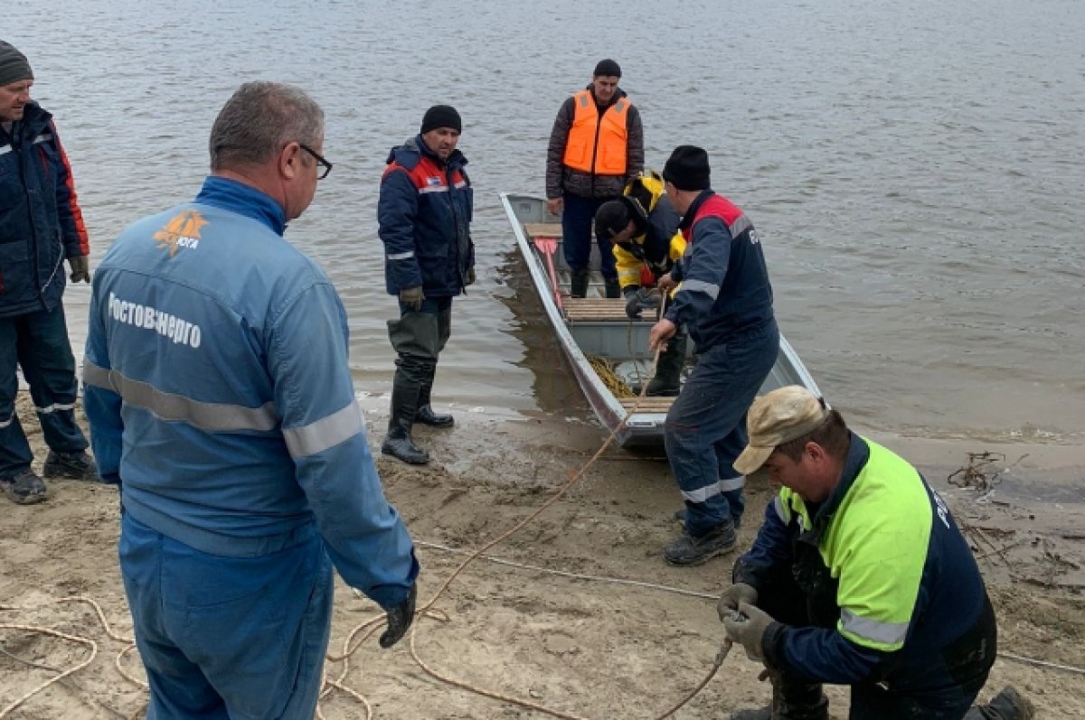 Донские спасатели помогли восстановить электромагистраль через реку