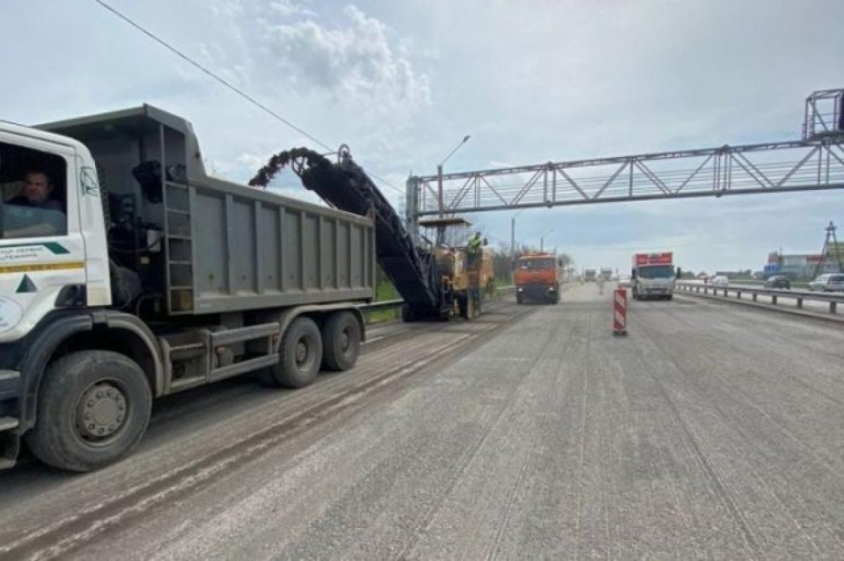 Начался ремонт Южного подъезда к Ростову