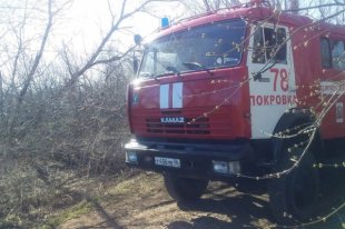 200 «квадратов» мусора сгорело в лесополосе у села Ягодное.