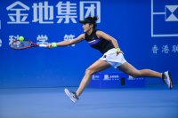 Китайская теннисистка Ван Яфань на турнире в Шэньчжэне, 2020 год.