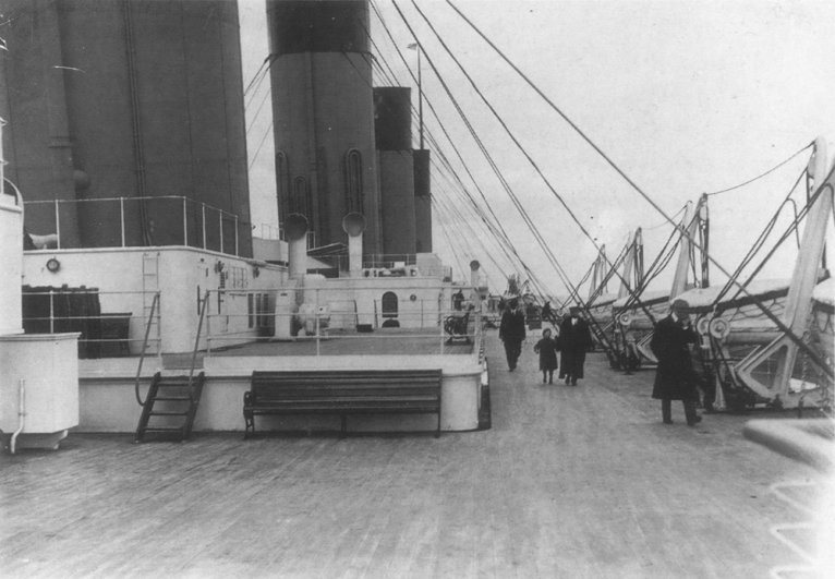 Шлюпочная палуба «Титаника».