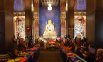 Ламы во время церемонии открытия главного буддийского монастыря Тувы «Тубтен Шедруб Линг».