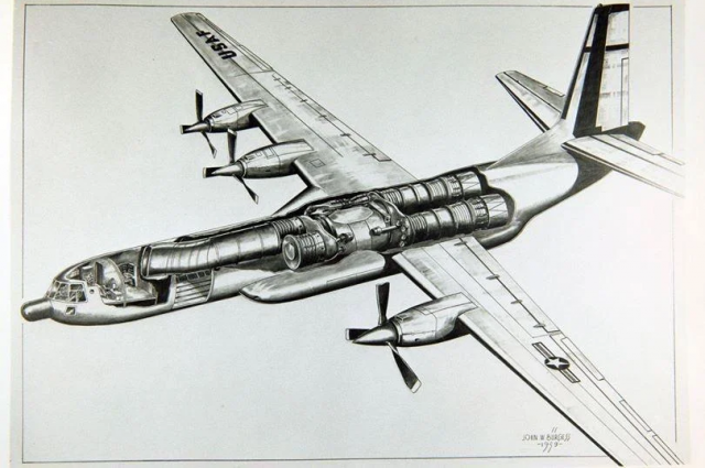 Самолет с ядерным двигателем WS-125. 