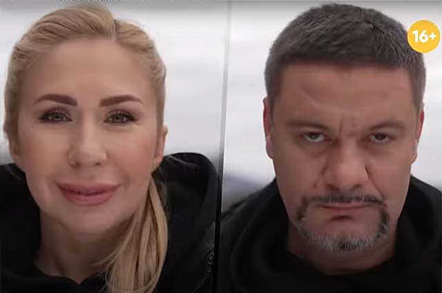 Анастасия на съемках шоу выступала в команде со своим мужем Юрием Гончаровым.