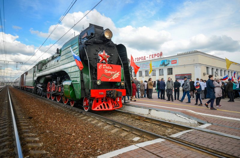 прибытие поезда на Московский вокзал 