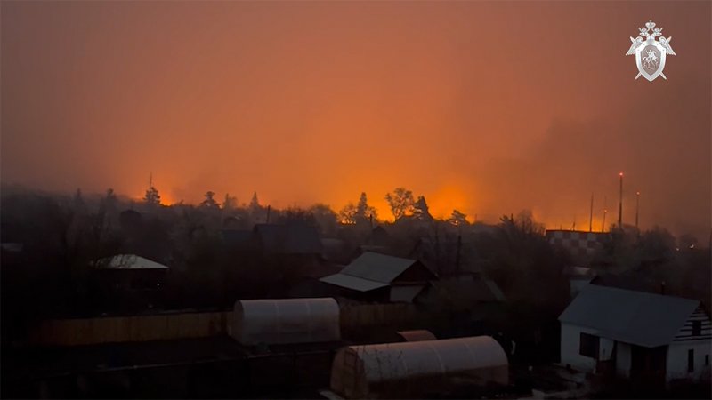 Пожары в Курганской области.