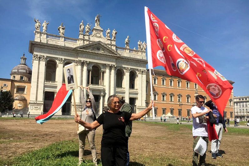 Акция «Бессмертный полк» в Риме. 